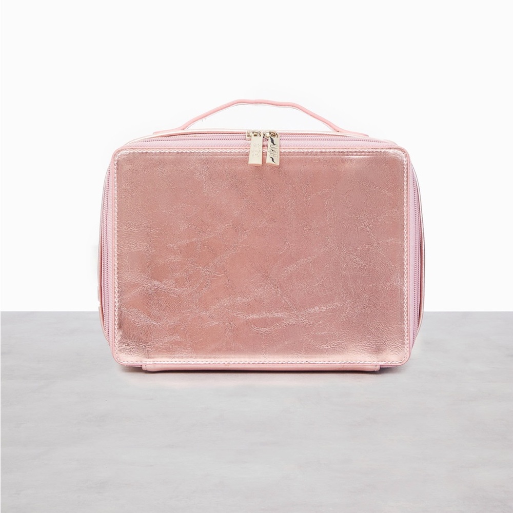 Beis Cosmetic Case Metallic Pink